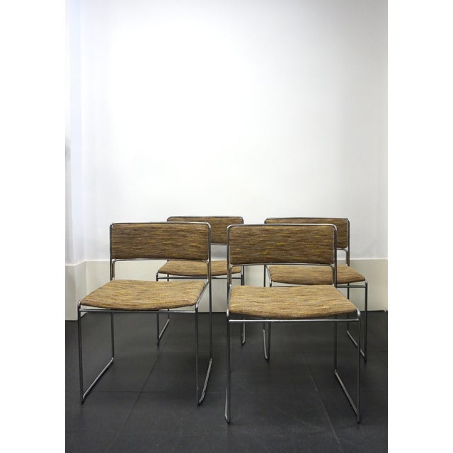 Chairs by Vittorio Introini for Saporiti, 1970s, Set of 4 For Sale - Image 8 of 10