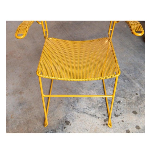 1980s Attributed to Arrben Sultana Dining Chairs, Set of 10, Newly Powder-Coated, Italy For Sale - Image 12 of 14