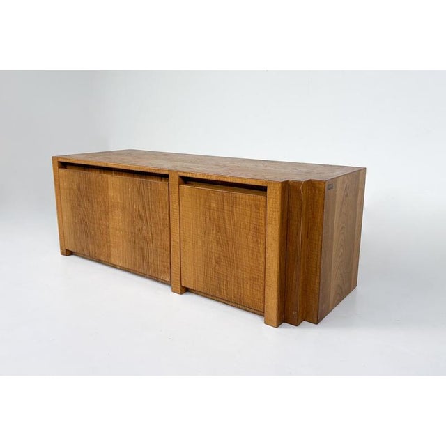 Mid-Century Low Sideboard attributed to Officina Rivadossi, 1970s For Sale - Image 3 of 8