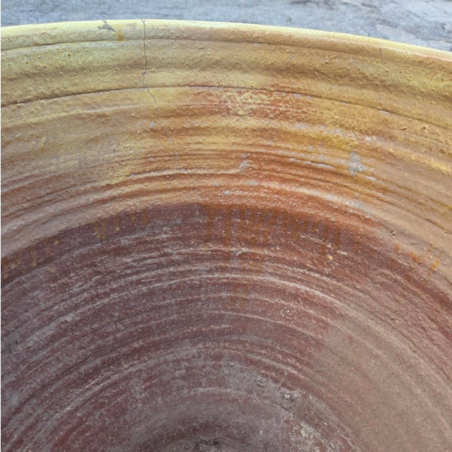 Copilot Said: Moroccan Handcrafted Pottery Planter / Golden Yellow For Sale In Orlando - Image 6 of 6