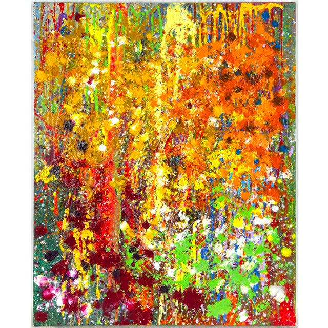 Homage - Van Gogh - Abstract Expressionist Composition in Acrylic on Canvas Vibrant and expressive composition by...