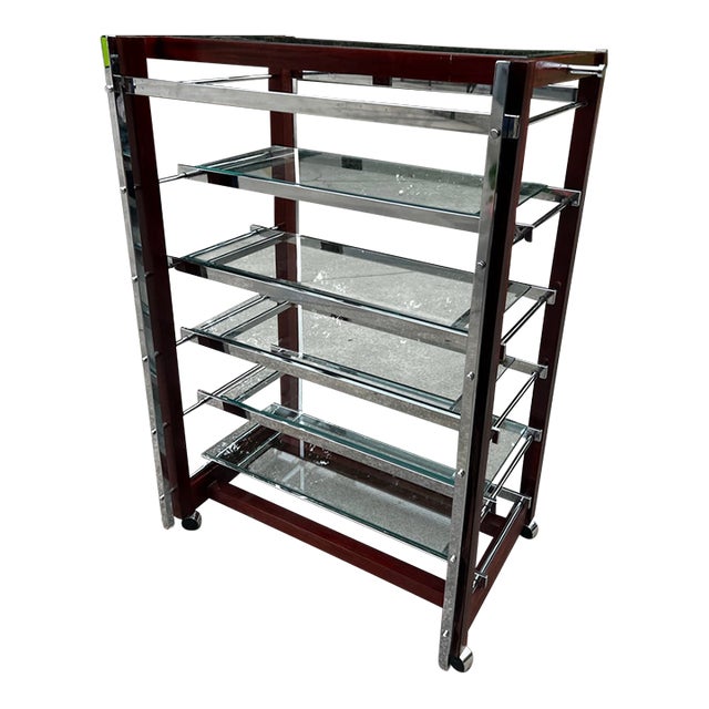 Vintage Polo Ralph Lauren Display Store Shelf on Wheels For Sale