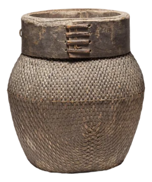 Chinese Woven River Basket, C. 1800