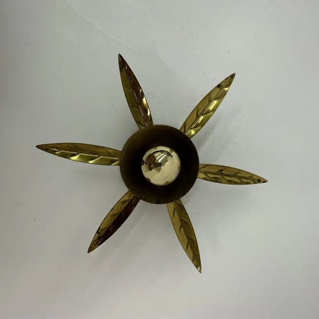 Mid Century Flower Wall Lamp, 1950s For Sale - Image 12 of 12
