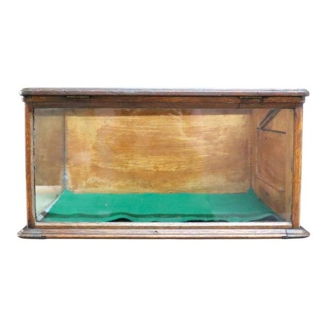 1920s Waddell Wooden Ware Works Oak Country Store Display Case & Cash Register Drawer For Sale - Image 9 of 15
