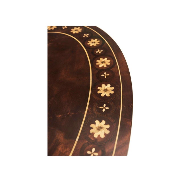 English Mahogany Oval Side Table For Sale - Image 9 of 10
