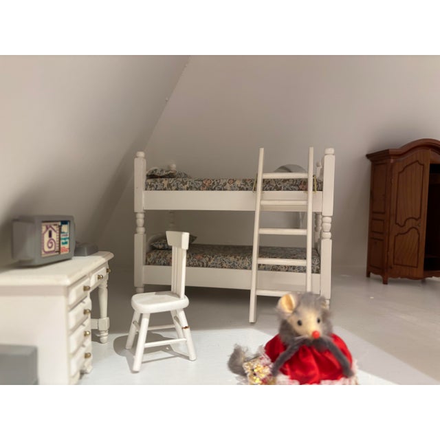 Light Pink Large Furnished Doll House For Sale - Image 8 of 10