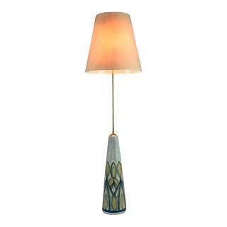Danish Mid-Century Ceramic Floor Lamp by Søholm Stentøj , 1965 For Sale