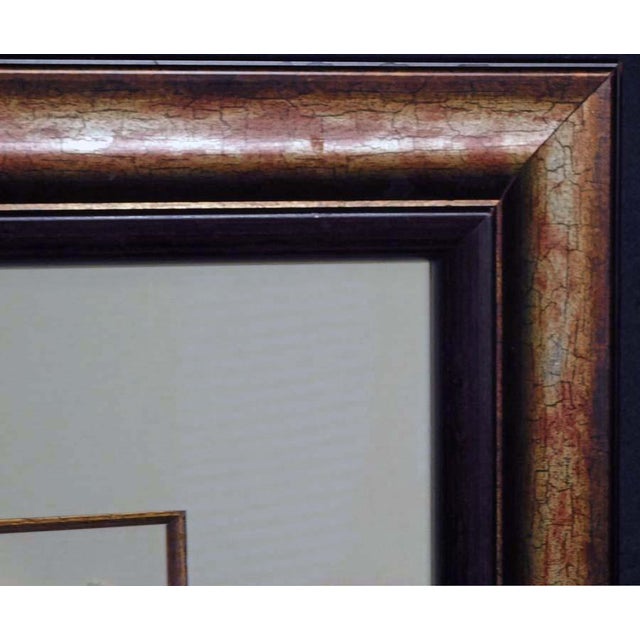 Impressionist Sunol Alvar "La Nature Humaine" 1986 Lithograph with Embossing, Custom Framed For Sale - Image 3 of 6