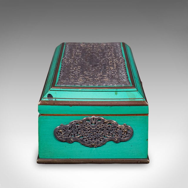 Small Antique Keepsake Box, English, Silver Plate, Trinket Case, Edwardian, 1910 For Sale - Image 4 of 12