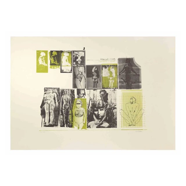 Sergio Barletta, Eros and Thanatos, Lithograph, 1970s For Sale