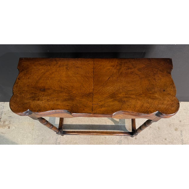 Queen Anne Walnut Tea Table, 1890s For Sale - Image 3 of 13