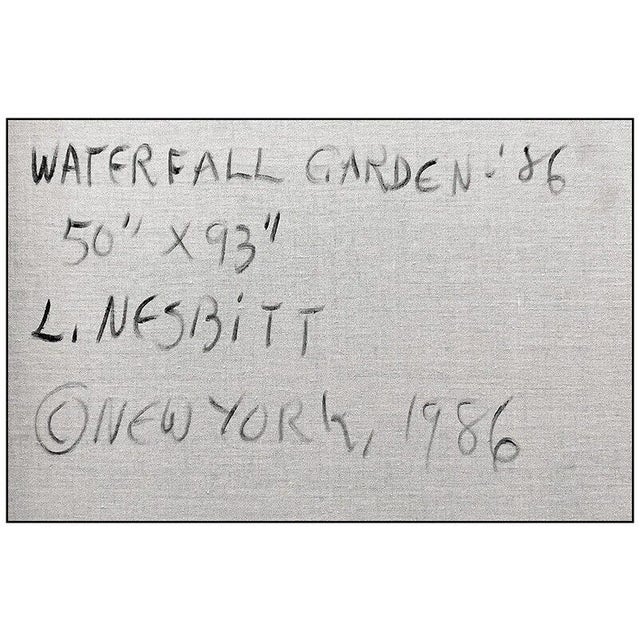 Lowell Nesbitt 1980s Waterfall Garden, Lowell Nesbitt For Sale - Image 4 of 4