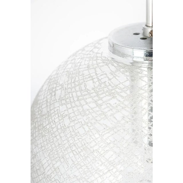 Small Chrome and Glass Ball Pendants from Limburg, Germany, 1970s For Sale - Image 3 of 11