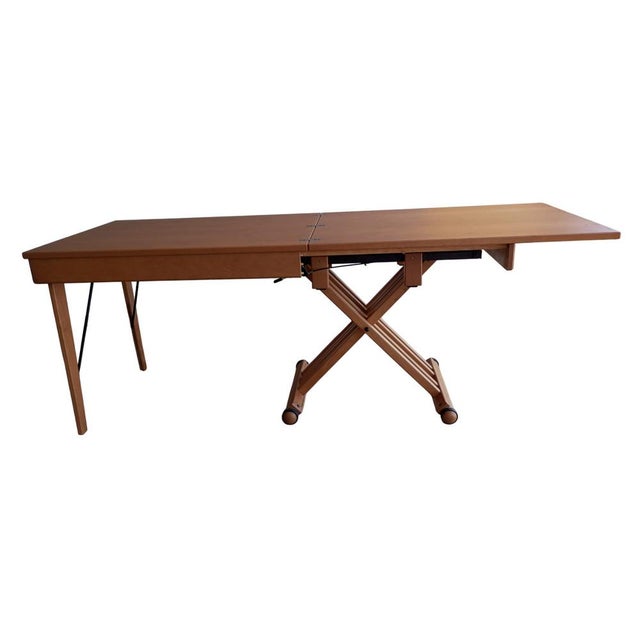 Vintage Italian Extendable Coffee Table in Walnut, 2000s For Sale - Image 11 of 13