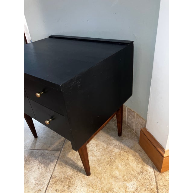 Wood Mid Century Modern Nightstand For Sale - Image 7 of 9