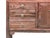 47" Brown Wood Grain Pattern Drawers Console Side Altar Table For Sale - Image 12 of 14