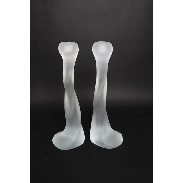 Offered is a stunning, museum-quality pair of mid-to-late 20th-century candlesticks by the renowned Murano maestro, Renato...