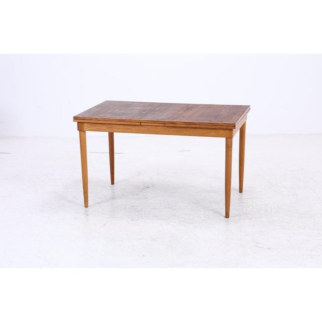 2000 - 2009 Mid-Century Extendable Dining Table For Sale - Image 5 of 16