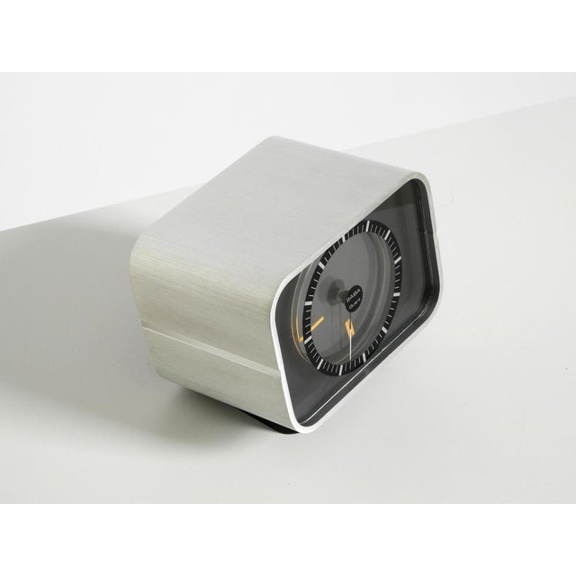 Table Clock with Aluminum Housing from SABA, 1975 For Sale - Image 10 of 18