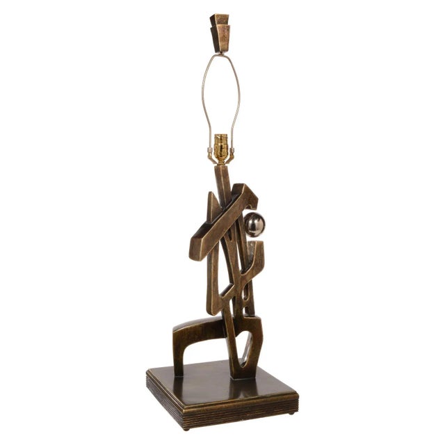 Contemporary Modernist Abstract Table Lamp For Sale - Image 4 of 13