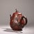 Vintage Chinese Yixing Zisha Clay Teapot - Organic Gourd Shape With Relief Vines & Fruit For Sale - Image 9 of 9