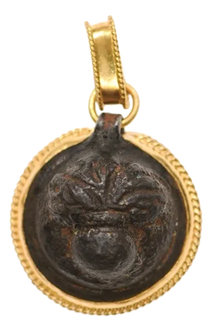 A Marvelous Bronze Roman Pendant