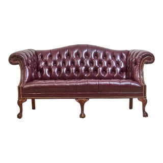 Mid 20th Century Chesterfield Vintage Rolled Arm Librarian, Sofa For Sale