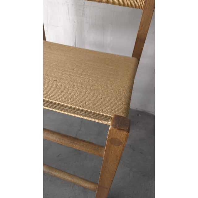 Vintage Rustic Danish European Oak and Rope Dining Chairs - Set of 6 For Sale - Image 12 of 12