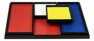 Mondrian Trays from Pacific Compagnie Collection, Set of 5