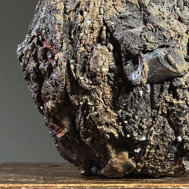 Ceramic Robert Sieminksi (B. 1953) - Vintage Brutalist Textured Clay Vessel (C. 1985) For Sale - Image 7 of 11