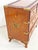 Wood C. 1950s Anglo-Indian Small Campaign Style Rosewood Jewelry Chest With Brass Inlay For Sale - Image 7 of 8