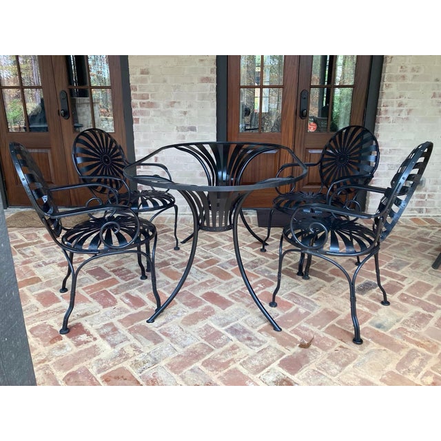 Mid 20th Century Mid 20th Century Francois Carre Garden Dining Table Base, Restored, Attributed For Sale - Image 5 of 6