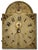 Antique American Hand Painted Wood Grandfather Clock Dial by Connecticut Maker Silas Hoadley - Circa Very Early 1800s For Sale In Boston - Image 6 of 18