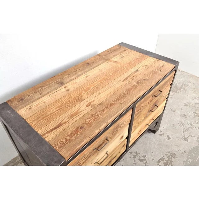 Black Industrial Chest of Drawers, 1950s For Sale - Image 8 of 12