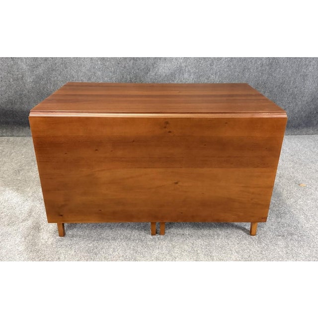 Vintage Craftique Solid Mahogany Dropleaf Dining Table For Sale - Image 10 of 13