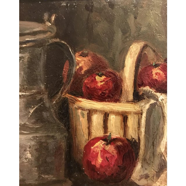 Georges Djakeli, Nature morte au pommes et à la channe, 1950 For Sale - Image 4 of 7