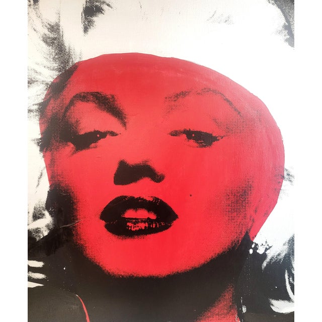 XL Original Marilyn Monroe Series Canvas Screenprint by Steve Kaufman 26/99 For Sale In New York - Image 6 of 17
