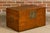 19th Century Oak Blanket Chest with Brass Hardware and Lateral Handles For Sale - Image 11 of 12