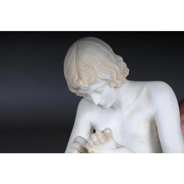 20th Century Marble Sculpture of Thorn Extractor Spinario For Sale - Image 17 of 18