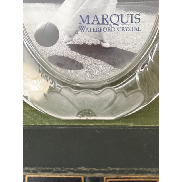 Marquis by Waterford Crystal Picture Frame Floral Glass Frame Made in Austria For Sale - Image 10 of 12