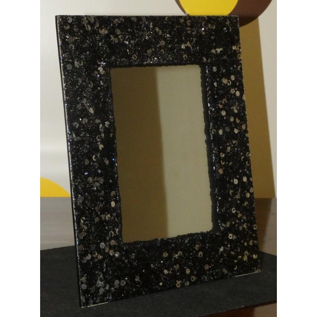 1990s Table Mirror & Photo Frame in Crystal and Resin from Vetreria Darte, Italy, 1990s For Sale - Image 5 of 6