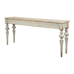 Rustic Provincial Sage Pine Console Table