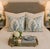 Bring timeless elegance to your home with this gorgeous pair of newly made vintage down and feather cotton pillows from...