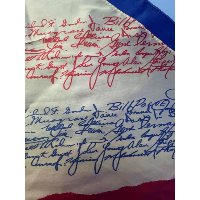 Rare 1968 Edward H. White II Memorial Fund Silk Scarf Apollo 1 – 1 of 200 For Sale - Image 4 of 7