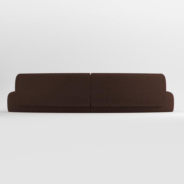 Contemporary Hug Modular Sofa in Boucle Brown by Ferrianisbolgi, Set of 2 For Sale - Image 3 of 6