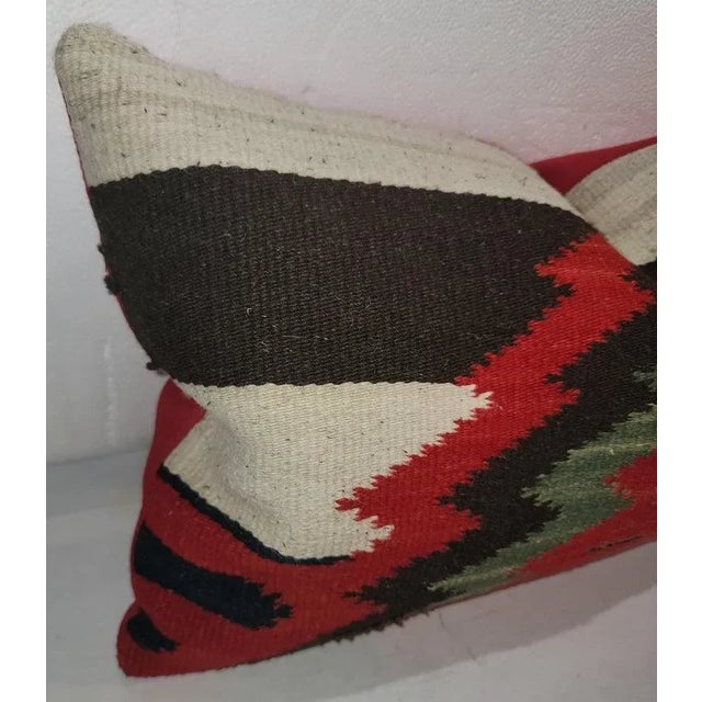 Mexicana Indian Weaving Pillows-Pair For Sale - Image 4 of 5