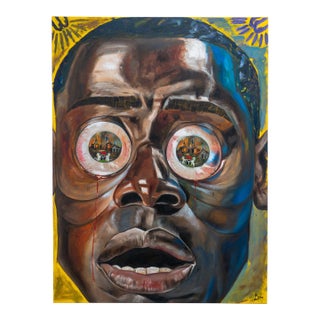Save Naija, Surrealism Oil Painting By, Seromo Okoro (2025) Oil on Canvas For Sale
