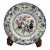 Early 20th Century Minton “Poonah” Dinner Plate With Chinoiserie Mahogany Stand For Sale
