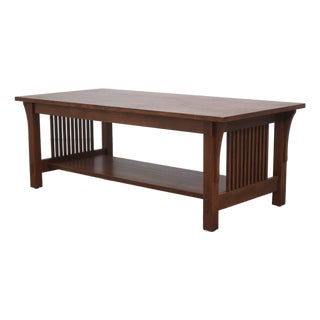 Stickley Mission Oak Coffee Table Arts & Crafts For Sale